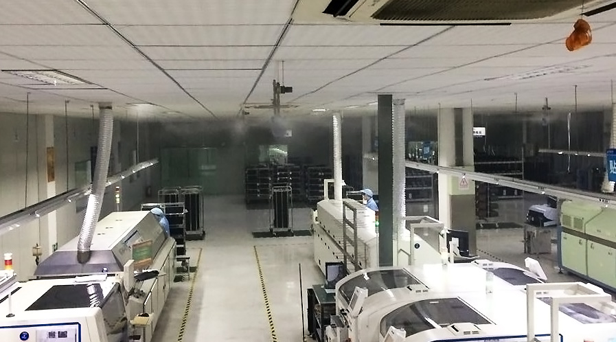 電子車(chē)間加濕案例圖